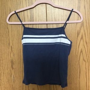 GARAGE BLUE AND WHITE TANK TOP